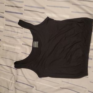 Olivia Rae sinched cropped shirt, black, small